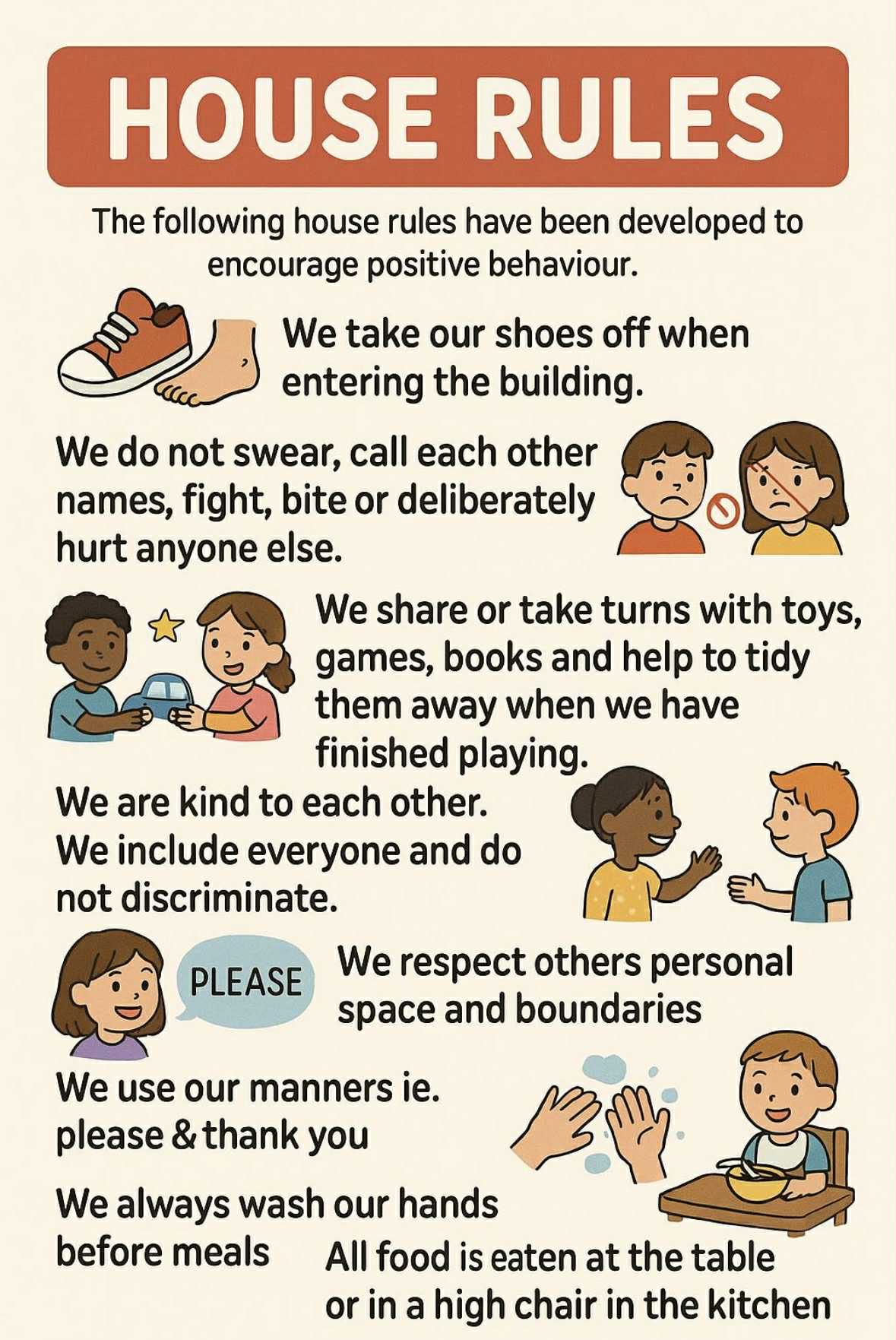 Buzzing Bees House Rules